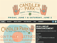 Tablet Screenshot of candlerparkmusicfestival.com